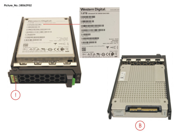 SSD SAS 12G 1.6TB MIXED-USE 2.5' H-P EP