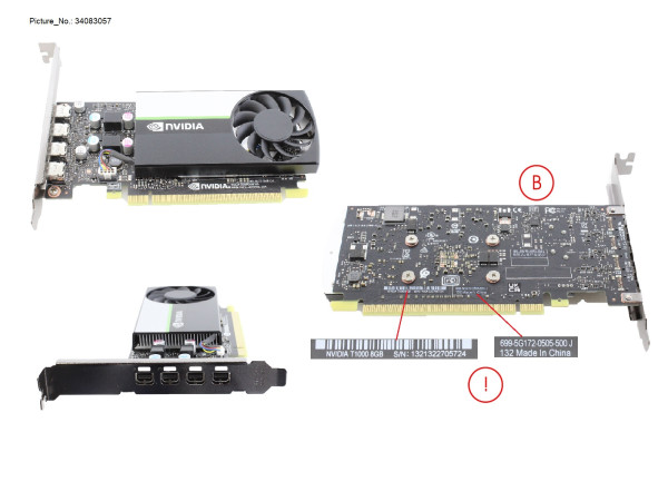 VGA NVIDIA T1000 8GB