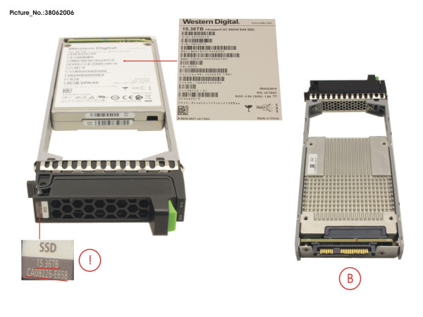 DX S4 SSD SAS 2.5" 15.36TB DWPD1 12G