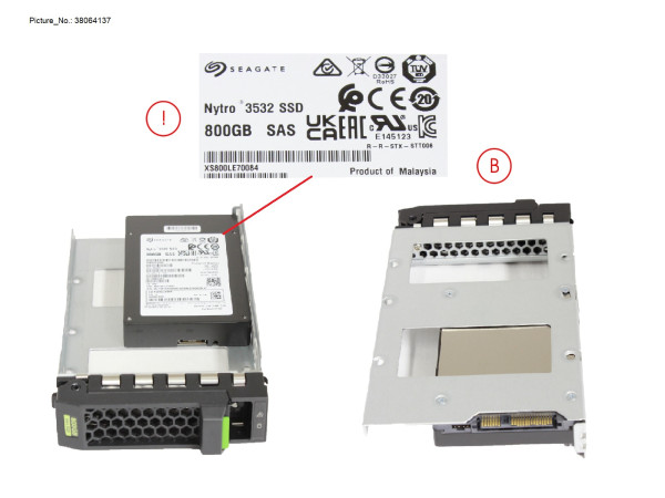 SSD SAS 12G MU 800GB IN LFF SLIM