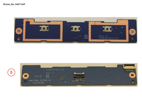 SUB BOARD, TP BUTTONS