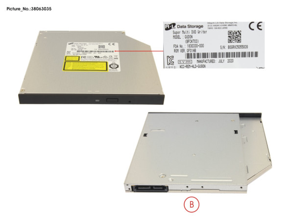 DVD-RW SUPERMULTI ULTRASLIM SATA