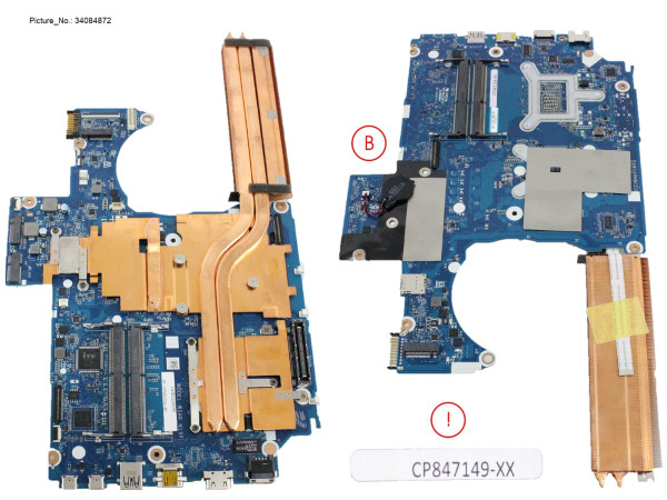 M/B Assy T2000 + Xeon W-10855M (PRVD)