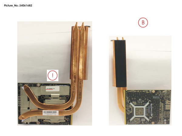 GRAPHIC ASSY MXM N17E-Q3 P4000 W/ HEATS.