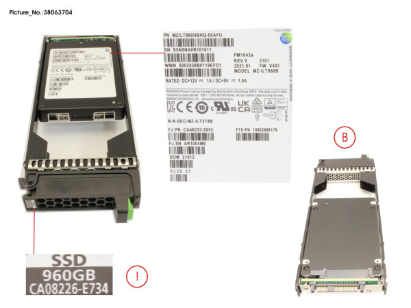 DX SSD SAS 2.5 960GB 12G