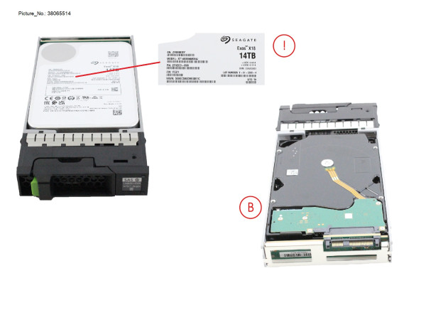 DX NLSAS HD DRIVE 3.5" 14TB 7.2K