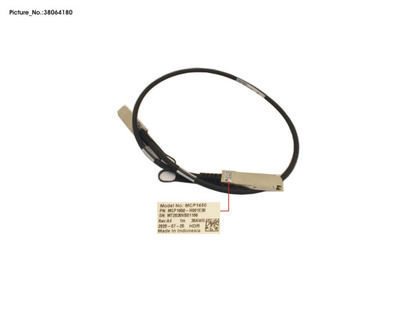 MELLANOX COP. CABLE, 200GB/S, QSFP,LSZH,