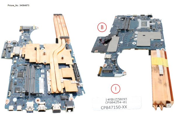 M/B Assy T2000 + Core i7-10875H (PRVD)