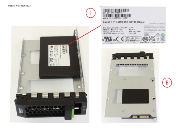 SSD SATA 6G 1.92TB RI LFF FOR NUTANIX