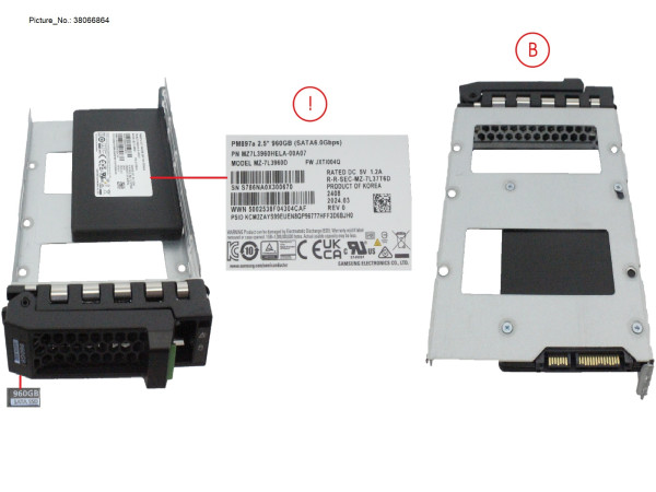 SSD SATA 6G MU 480GB SED IN LFF SLIM