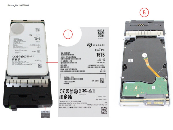 DX NLSAS HD DRIVE 3.5" 16TB 7.2K