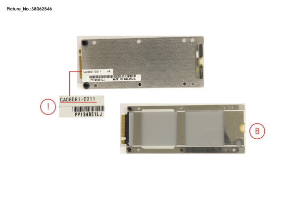 DX60 S5 SPARE BUD(M.2) T1/256GB