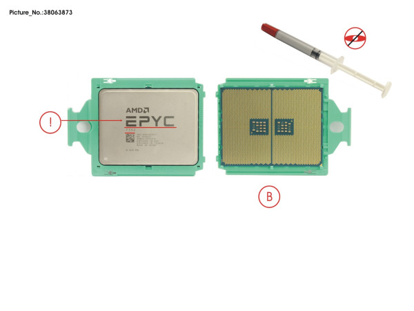 CPU AMD EYPC 7352 2.3GHZ 24CORE 15,5" W (2P