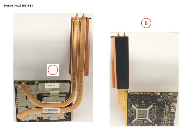 GRAPHIC ASSY MXM N17E-Q1 P3000 W/ HEATS.