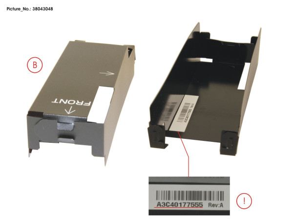 5-DIMM WIDE AIR DUCT RIGH