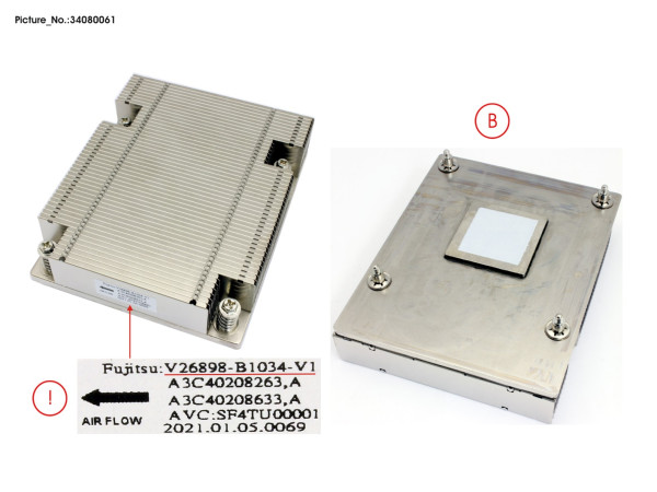 HEATSINK 1U CEL C