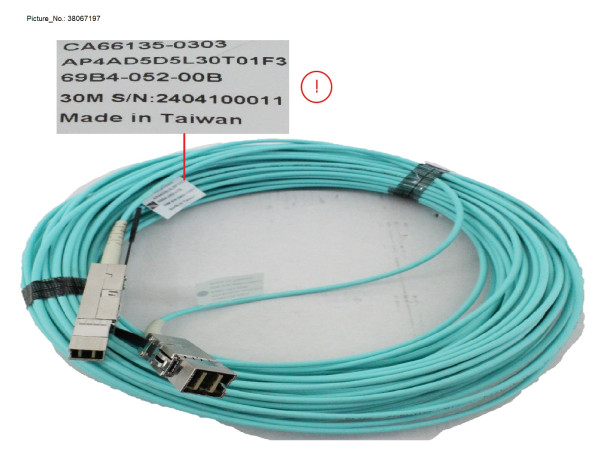 MINISAS HD CABLE AOC 30M FOR NVME DE / F