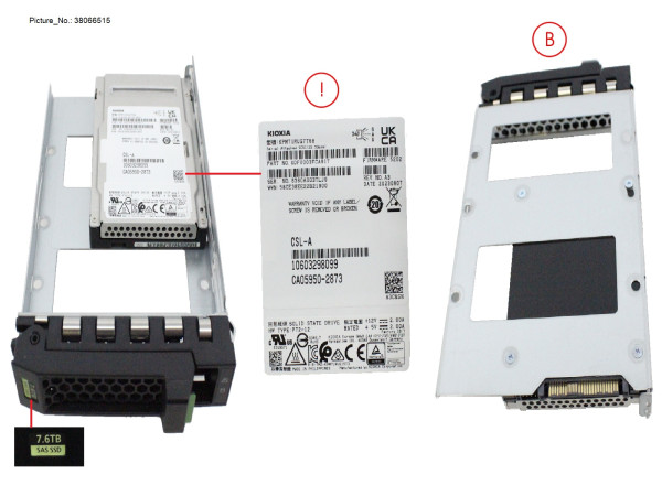 SSD SAS 24G RI 7.68TB IN LFF SLIM