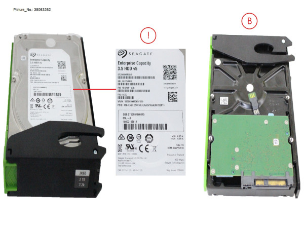 JX60 S2 HD SAS 2TB 7K2 12G 512N