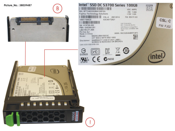 SSD SATA 6G 100GB MAIN 2.5' H-P EP