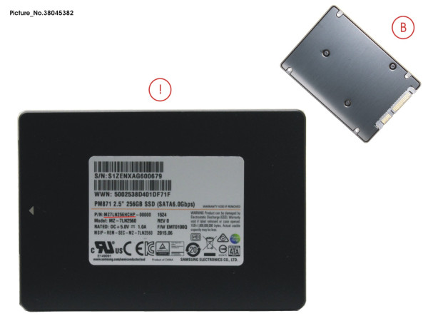 SSD S3 256GB 2.5 SATA (7MM)