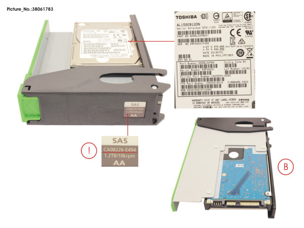 DX S4 HD-DE HD DRIVE 1,2TB 10K