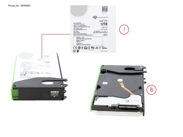 DX FIPS HDDE NLSAS HD DRIVE 3.5 12TB