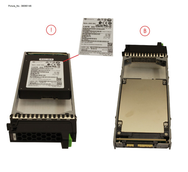 DX/AF SSD SAS 2.5" 3.84TB 12G