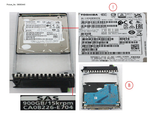 DX S3/S4 HD DRIVE 2.5" 900GB 15K