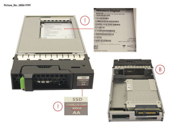 DX S3/S4 SSD SAS 3.5" 400GB DWPD10 12G