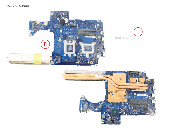 MB ASSY I7-8750H N18P-Q3 P2000 (PRVD)