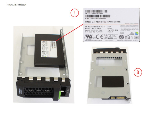 SSD SATA 6G 480GB MU LFF