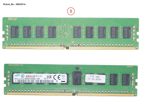 8GB (1X8GB) 2RX8 DDR4-2133 R ECC
