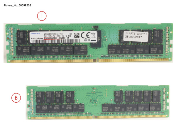 64GB (1X64GB) 4RX4 DDR4-2666 3DS ECC