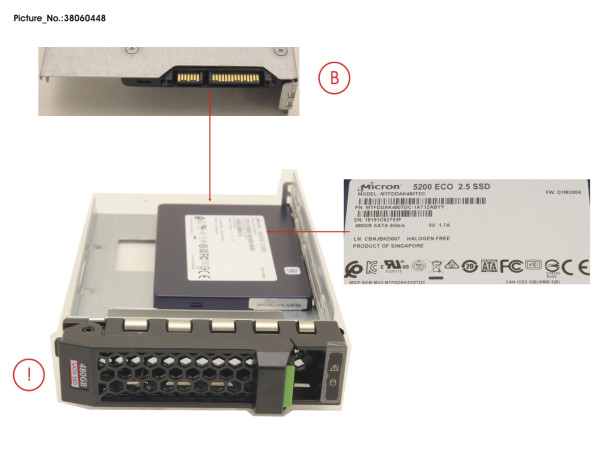 SSD SATA 6G 480GB READ-INT. 3.5' H-P EP