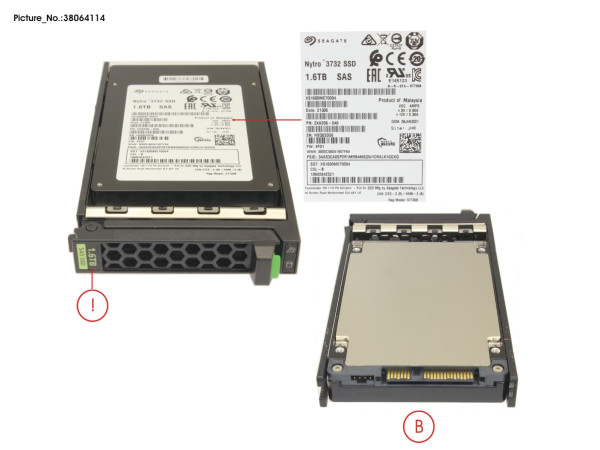 SSD SAS 12G WI 1.6TB SED IN SFF SLIM