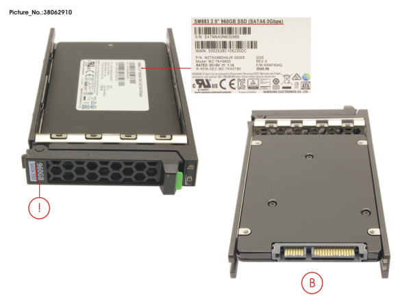 SSD SATA 6G 960GB MIXED-USE 2.5' H-P EP