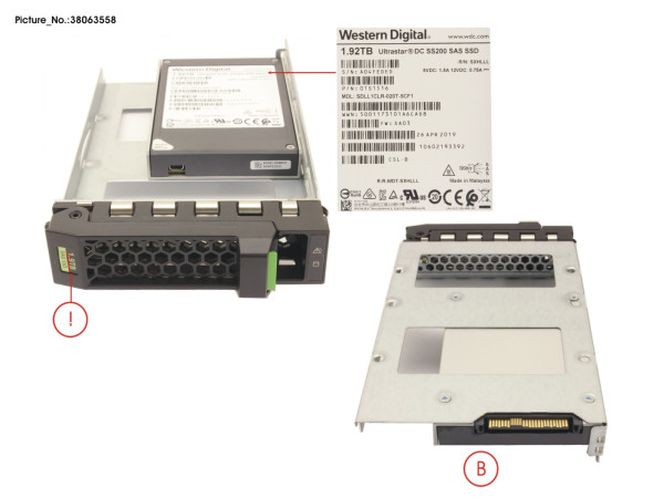 SSD SAS 12G 1920GB RI SFF IN LFF NEXPDES