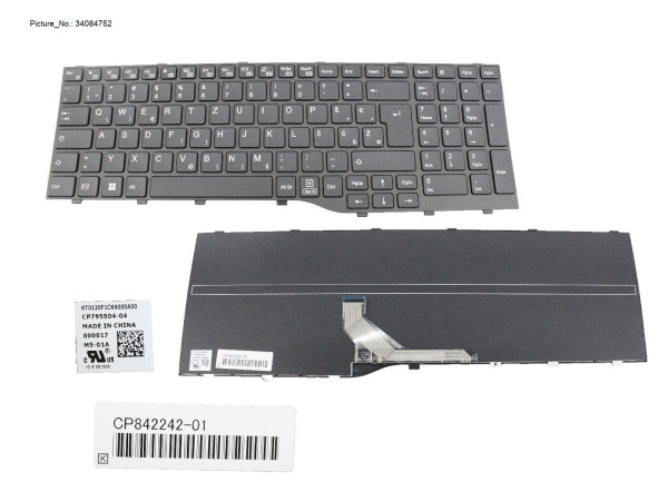 KEYBOARD BLACK E. EURO. WIN11 (NEW_FN)