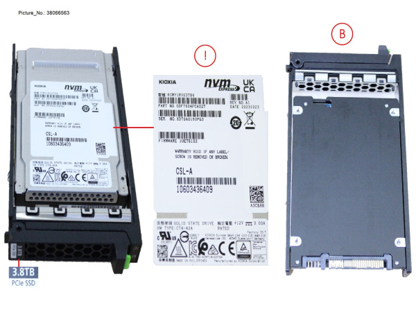 SSD PCIE5 SFF RI 3.84TB