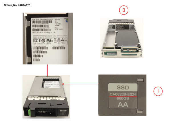 DX S3/S4 SSD SAS 3.5" 960GB DWPD1 12G