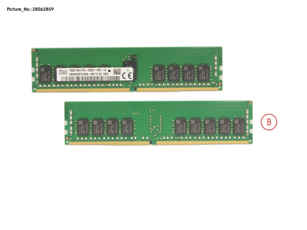 16GB (1X16GB) 1RX4 DDR4-2933 R ECC