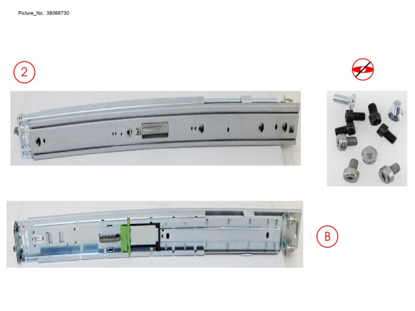 RACK MOUNT KIT, SLIDE-IN RAIL