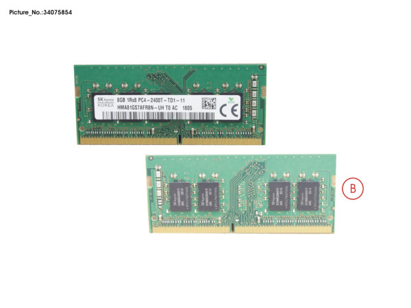 MEMORY 8GB DDR4 W/ECC