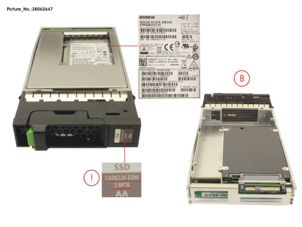 DX S5 FIPS SSD SAS 3.5' 3.84TB 12G