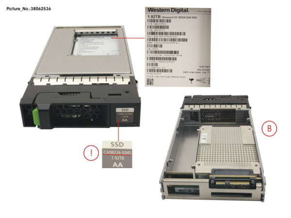 DX S3/S4 SSD SAS 3.5" 1.92TB DWPD1 12G