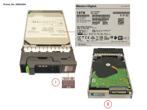 DX HD DRIVE 3.5" 18TB 7.2K