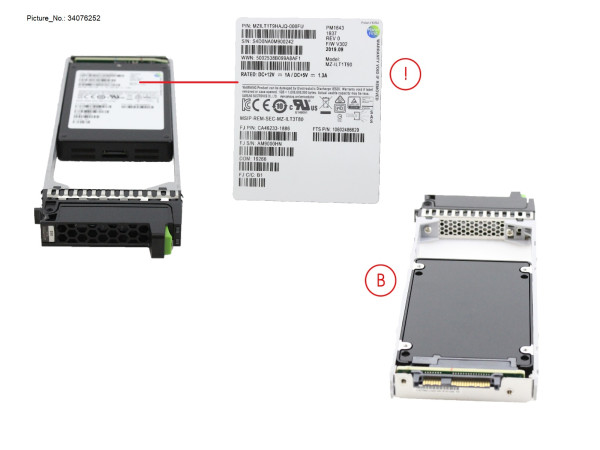 DX S3/S4 SSD SAS 2.5' 1.92TB 12G