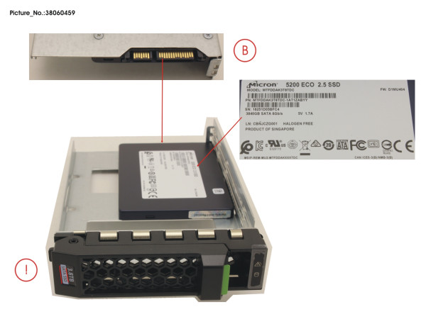 SSD SATA 6G 3.84TB READ-INT. 3.5' H-P EP