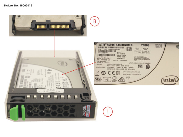 SSD SATA6G 240GB MIXED-USE 2.5' HP S4600